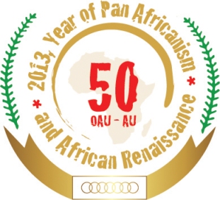 logo commemorating 50th anniversary of African Union