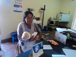 Bolivian mother with doll